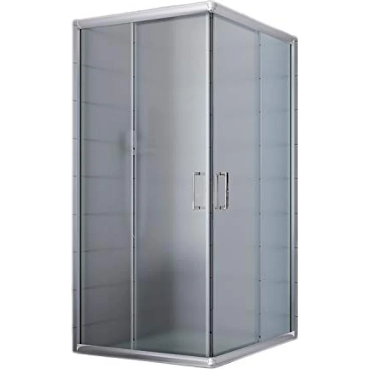 Eckeinstieg Duschkabine Rechteckig 120x80 H185 Satiniert 6mm Glas Mod. Alabama – Bild 2