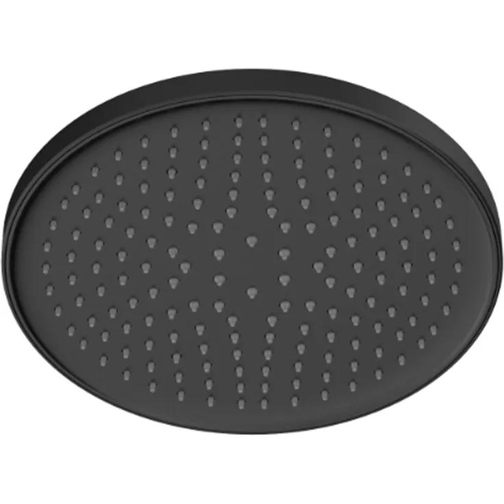 CHRIS BERGEN Kopfbrause Regendusche Duschkopf, Schwarz matt - Premium Kopfbrause mit Anti-Kalk-System für angenehmes Duschvergnügen