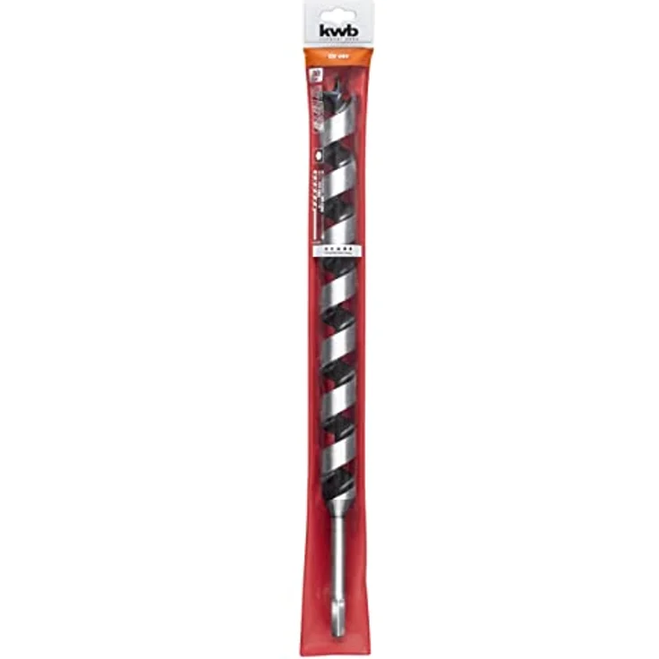 kwb Schlangenbohrer Ø 30 mm 42430, 460 mm lang mit 10 mm Sechskantschaft, präzisionsgeschliffen für saubere Schnitte – Bild 2