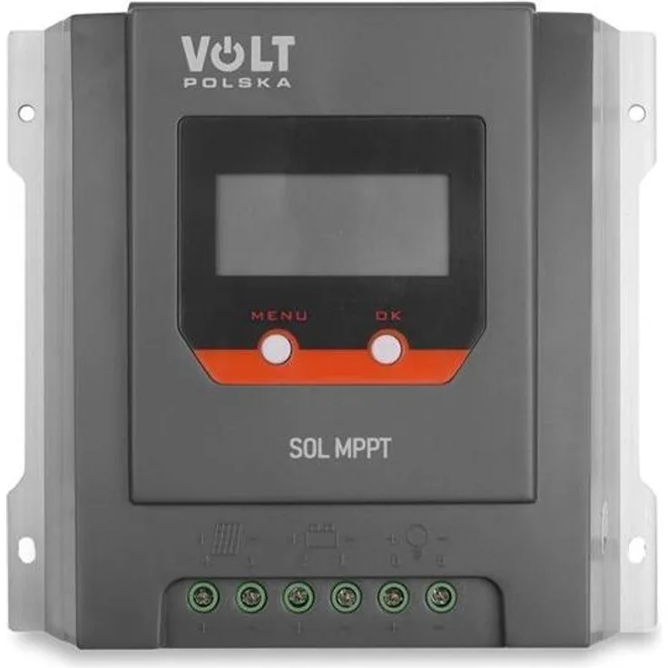 Volt Polska SOLARREGLER SOL MPPT 20A (100V) 12/24V, Laderegler mit LCD-Anzeige, IP32 Schutz, kompakt und leicht