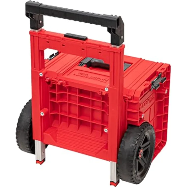 Tool Brothers Toolbrothers RHINO PRO Cart 2.0 Plus, Werkzeugkoffer in RED Ultra HD, stapelbar, 29 l, IP54, abnehmbarer Doppelteleskopgriff, 490 x 415 x 660 mm – Bild 8