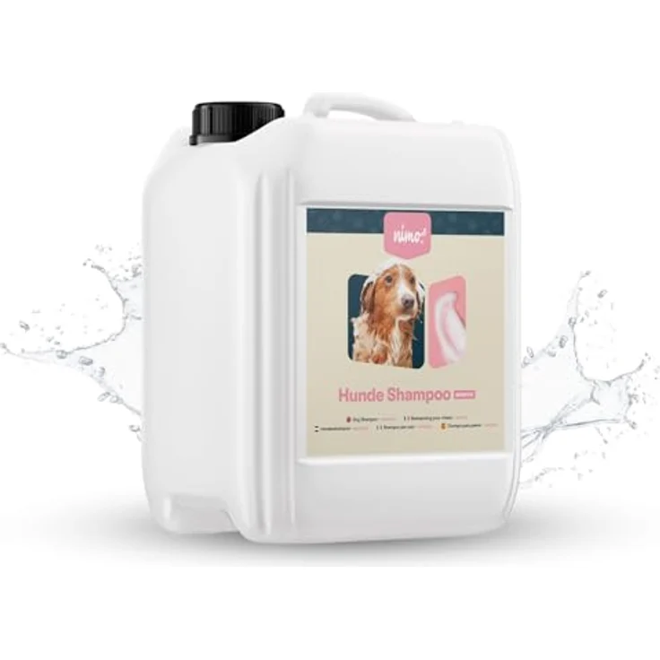 nimo Tiershampoo Hunde Shampoo sensitiv, 5000 ml, gegen Juckreiz und Trockenheit, für empfindliche Haut – Bild 1