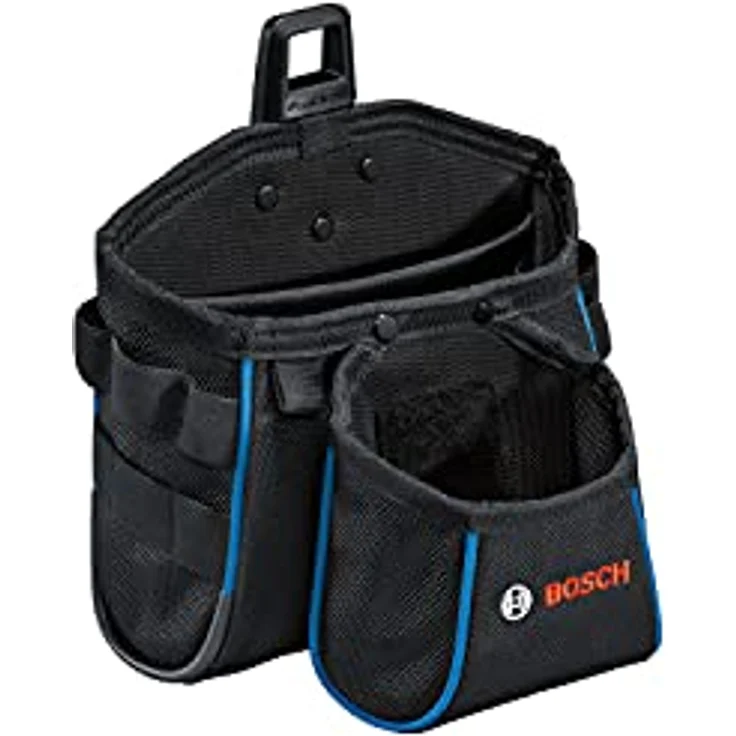 Bosch Professional Werkzeug-Gürteltasche GWT 2, Tool Belt mit intelligenter Fächereinteilung und integrierten Taschenständer, 200 x 150 x 200 mm – Bild 1