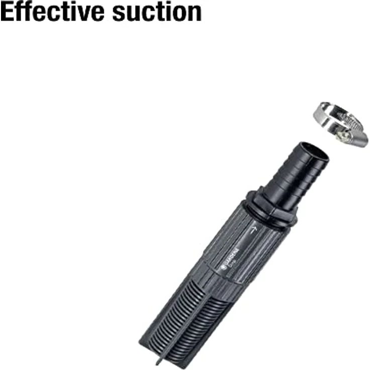 Gardena Saugfilter mit Rückflussstopp, 25 mm (1 Zoll): Effizienter Schlauchfilter zum Anschluss an den Saugschlauch, mit Schlauchklemme (1727-20) – Bild 6