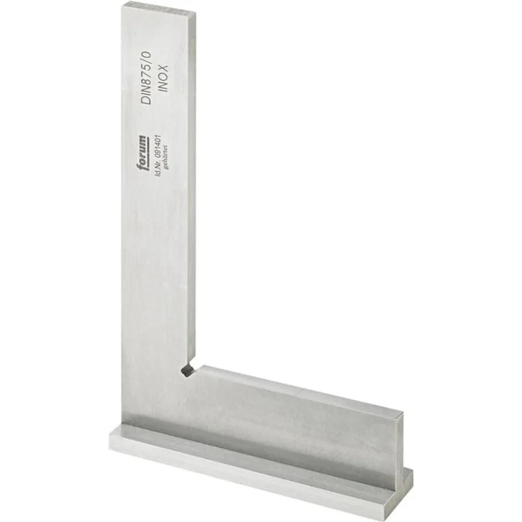 Forum Anschlagwinkel DIN 875/0 B 50 x 40 mm, rostfreier gehärteter Stahl für präzise Winkelmessungen