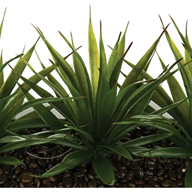 Blumentopf mit drei Sukkulenten ALOE VERA, Dekoration mit künstlichen Pflanzen, 31 cm, Atmosphera – Bild 4
