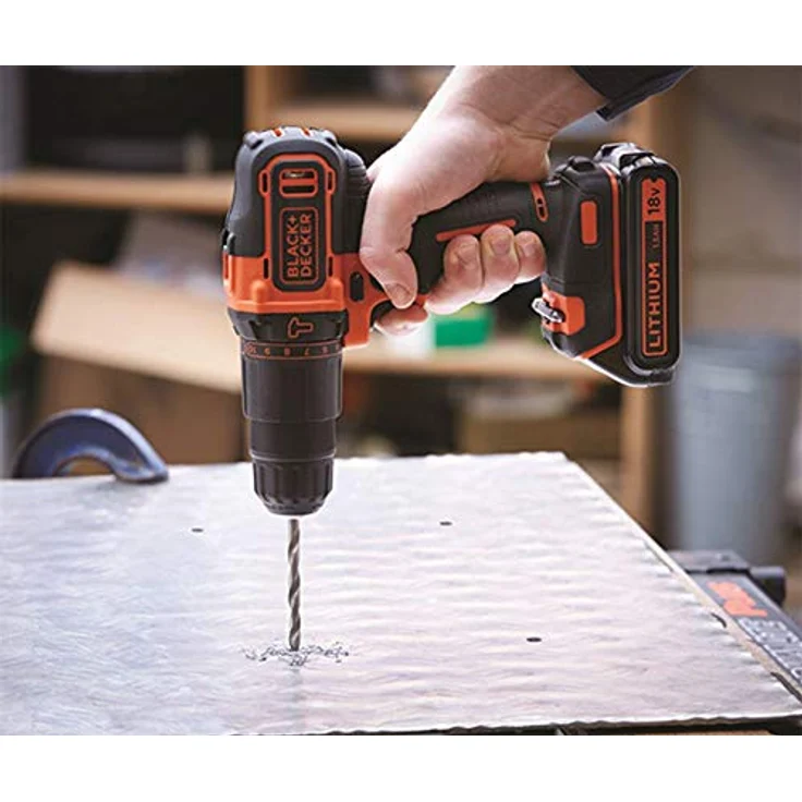 Black + Decker Black & Decker BDCHD18BAFC Akkubohrmaschine 80 tlg. Set, 1 W, 18 V – Bild 5