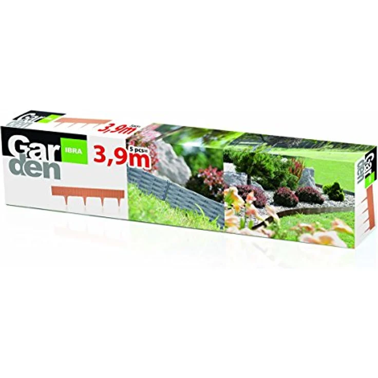 Prosper Plast ibra-405u 390 x 18,65 mm cm Garten Grenze – Stein grau (5) – Bild 2
