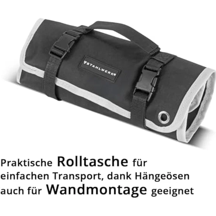 STAHLWERK Langbeck-Gripzangen Set 6-teilig, einstellbar (165/241 mm), inklusive ergonomische TPR-Griffe und Rolltasche – Bild 2
