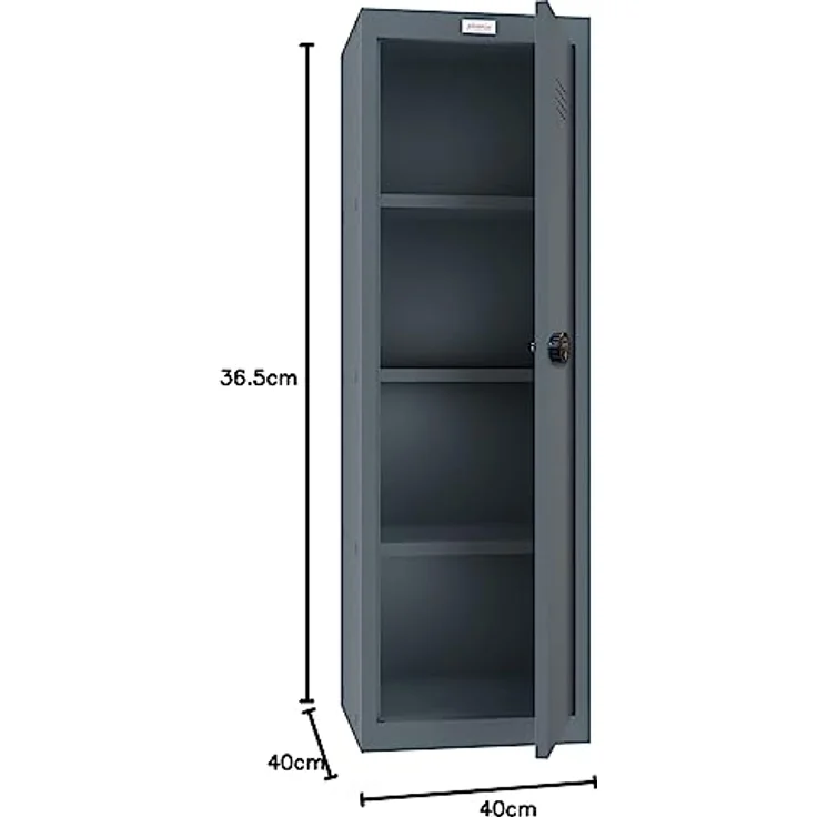 Phoenix Safe Company CL1244AAC Schließfach, Würfelfach Größe 4, mechanisches Zahlenschloss, 1265 x 400 x 400 mm, modular und belüftet – Bild 3