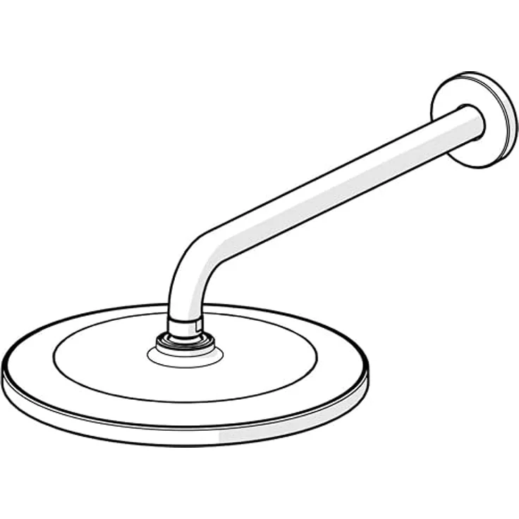 Hansa Duschbrause viva, Kopfbrause mit 1 Strahlart, 3 cm Durchmesser, matt schwarz, 12 l/min – Bild 3