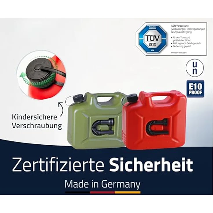 Hünersdorff Kraftstoffkanister 10 l, mit UN-Zulassung – Bild 3