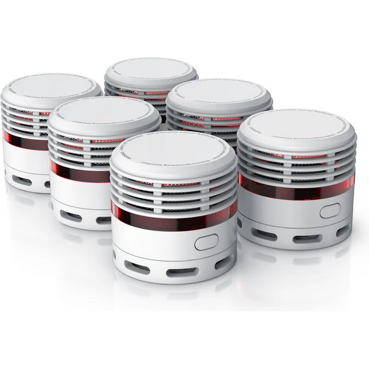 Brandson Rauchmelder, fotoelektrisch, 10 Jahre Batterie, 85 dB, LED-Indikator, TÜV Zertifiziert