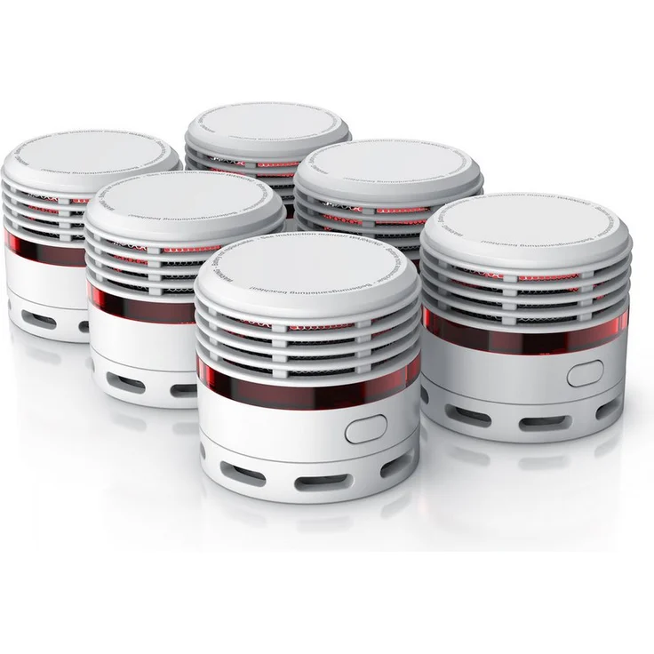 Brandson Rauchmelder, fotoelektrisch, 10 Jahre Batterie, 85 dB, LED-Indikator, TÜV Zertifiziert