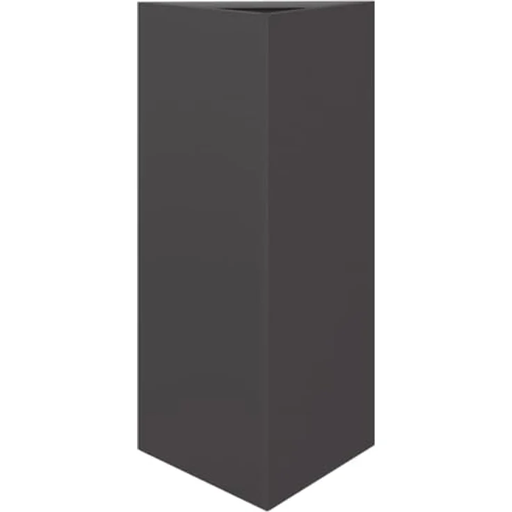 vidaXL Pflanzkübel 2 STK. Schwarz Dreieckig 40x34,5x70 cm Stahl, Rostbeständig und stabil – Bild 5