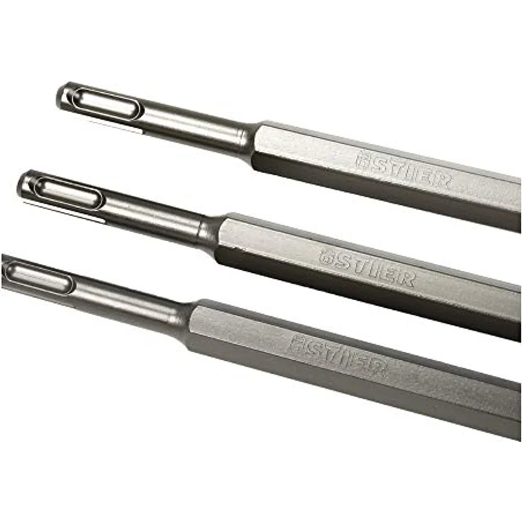 STIER Meißel-Set, SDS-plus, 3-teilig, SDS Meißel, Bohrhammer Meißel, Bohrmeißel, SDS Plus Meißel Set – Bild 4