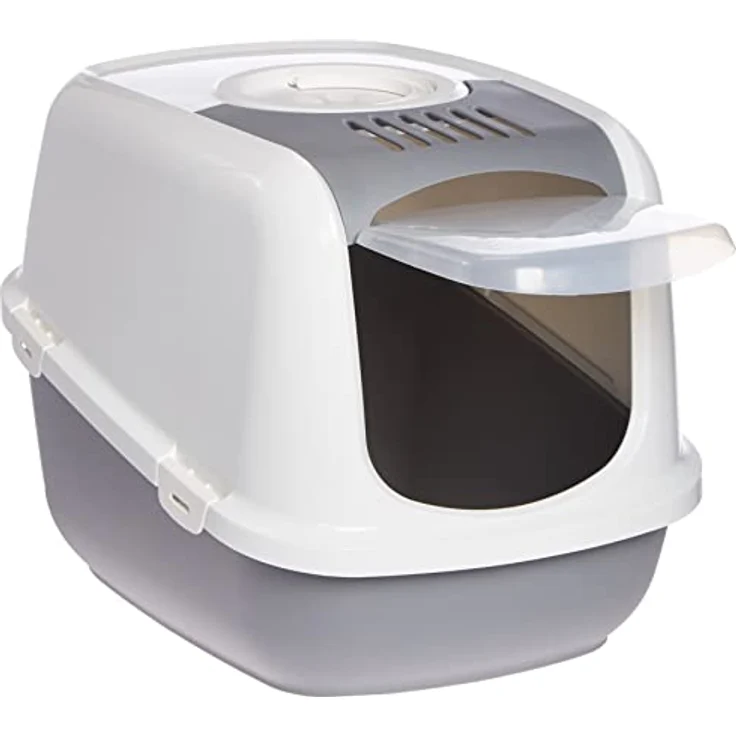 Katzentoilette "NESTOR JUMBO" grau 66,5x 48,5x 46,5cm , (1er Pack) – Bild 2
