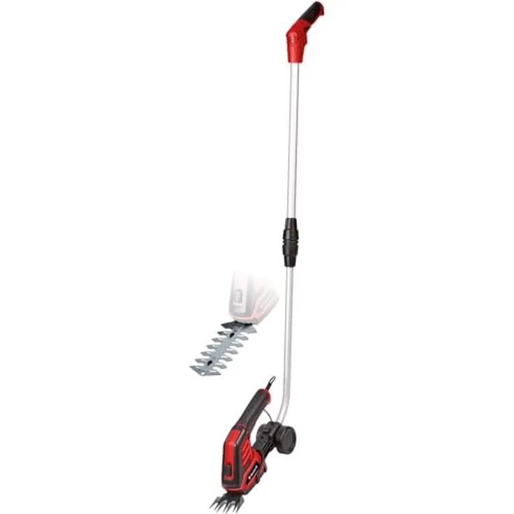 Einhell 3,6V Akku-Gras- und Strauchschere GC-CG 3,6/70 Li mit Softgrip und Teleskopverlängerung