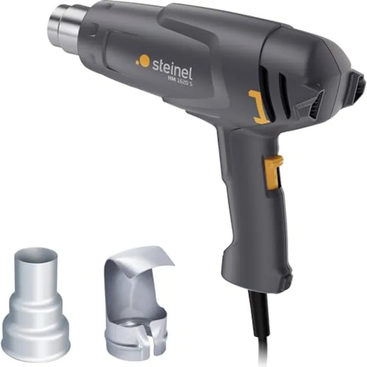 Steinel Heißluftgebläse HM 1620 S, 1600 W, zwei Temperaturstufen 300°/500°C, inkl. Reduzierdüse & Reflektordüse