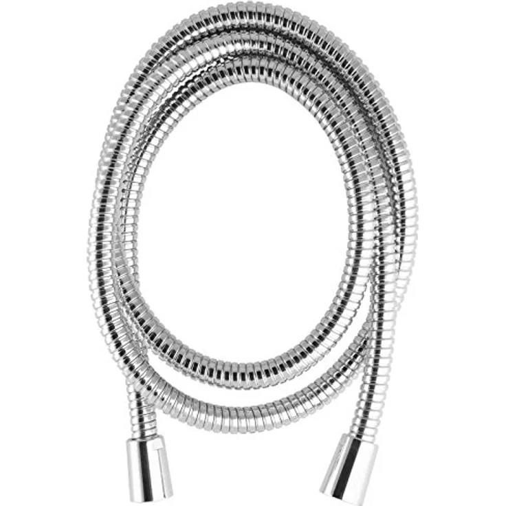 PaulGurkes Brauseschlauch Duschschlauch Metall, 1/2' mit Drehkonus und Anti Twist Verdrehschutz, Made in Germany, Längen: 60cm, 90cm, 120cm, 160cm, 200cm – Bild 1
