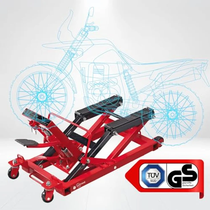Cartrend Motorrad-Hebebühne Tragkraft 680 kg – Bild 2