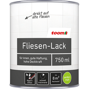 Bild für Toom Fliesenlack weiß seidenmatt 750 ml