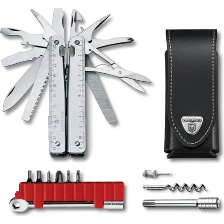 Victorinox Multifunktionswerkzeug SwissTool X Plus Ratchet (38 Funktionen, Etui, Ratsche) silber – Bild 2