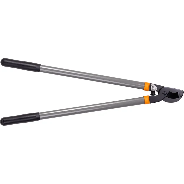 Primaster Astschere Bypass, 72 cm lang, robuste Stahlrohre, antihaftbeschichtete Klinge, grau/orange