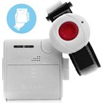 HelpLine by Eiflaender & Soehne HelpLine Mini mit Funksender Alarmanlage, mobiler Hausnotruf für Kranke und Senioren, wasserdicht (Schwarz)