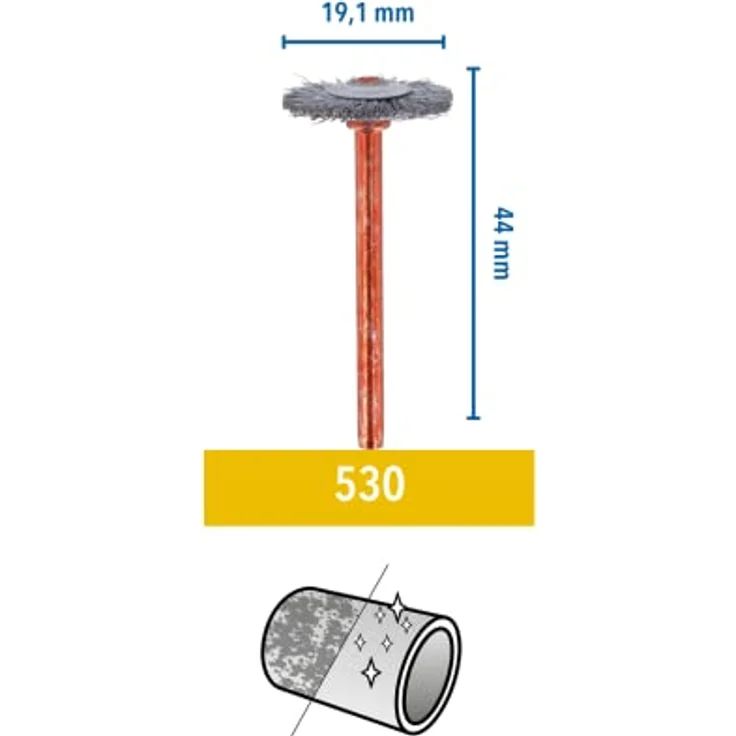Dremel Edelstahlbürste Ø 19 mm, Inhalt: 2 Stück – Bild 2