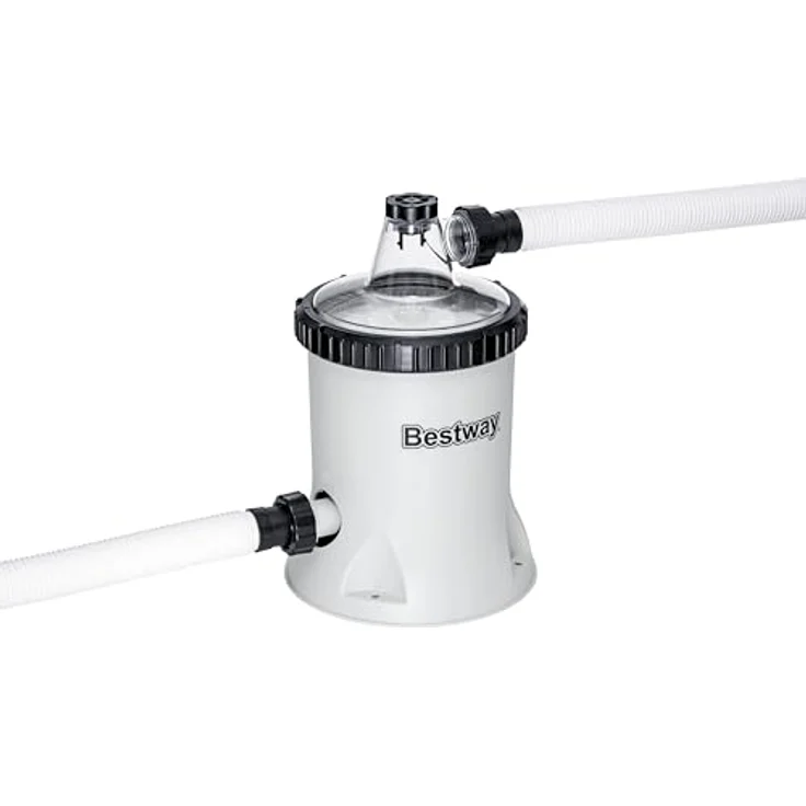 Bestway Filterpumpe 58386, Poolfilterpumpe mit 3028 l/h Leistung, für Becken 1100-17400 l, Kartuschenfilter Typ II – Bild 11