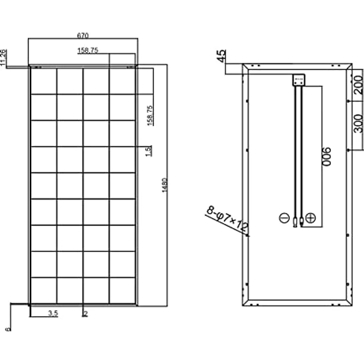 enjoy solar Solarmodul ES180M36, Monokristallin PERC 12V/180W mit hoher Effizienz für Garten und Wohnmobil, silberner Rahmen – Bild 5