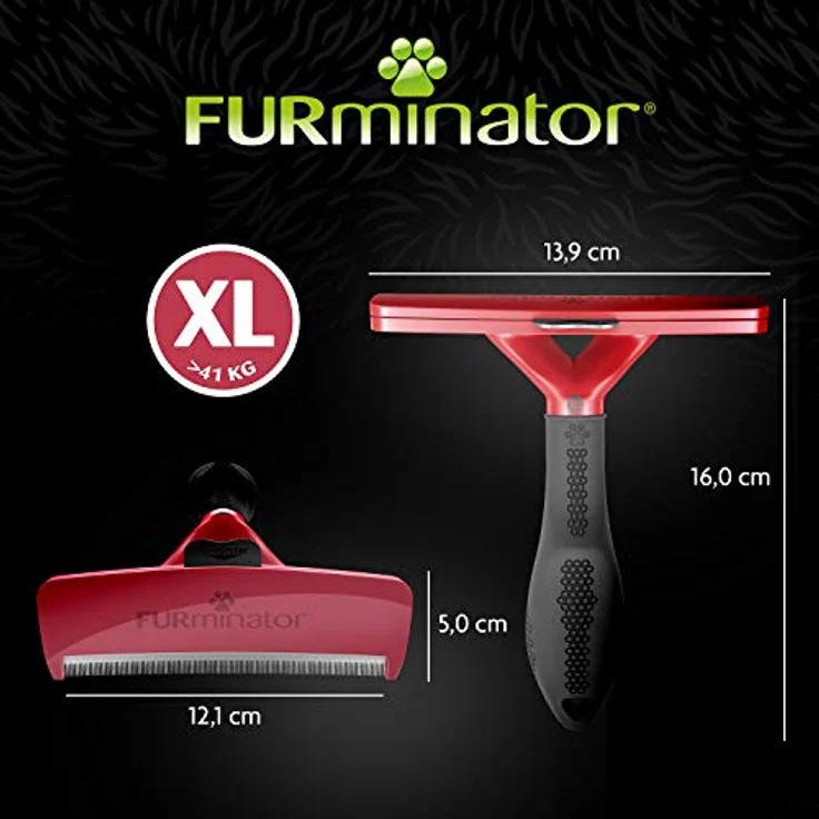 FURminator deShedding-Tool Hund Gröߟe XL Langhaar - Hundebürste für sehr große Hunde zur Entfernung der Unterwolle - Verbessertes Design – Bild 5