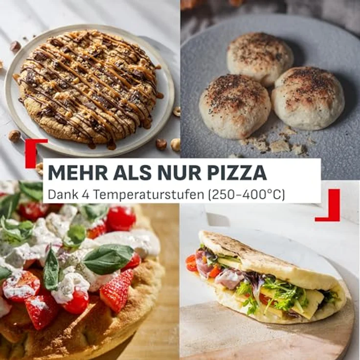 Tefal Pizzaofen Pizza Pronto, 4 Temperaturstufen (250–400°C), automatischer Drehstein, inkl. Pizzaschieber – Bild 6