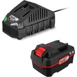 PARKSIDE® Akku 20 V 4.0 Ah PAP 20 + Ladegerät Active Cell Balancing, Lithium-Ionen-Akku mit 3-stufiger Ladezustandsanzeige