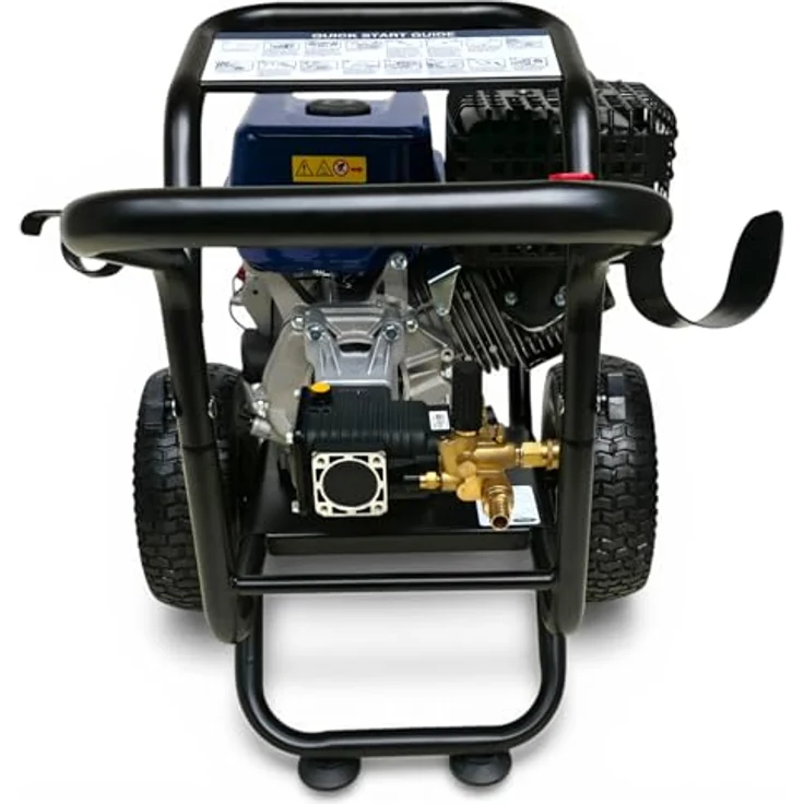 DeTec Hochdruckreiniger Ford Benzin 13 PS, 303 bar, 420 cm³ Annovi Reverberi Pumpe + Dreckfräse, 15 m Schlauch – Bild 8