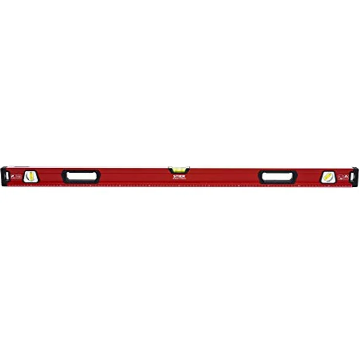 STIER Premium Wasserwaage, mit Magnet und drei Libellen, 1200 mm, 0,5 mm/m, vertikal und horizontal messen, Spiegel-Lotlibelle, präzise Messung, Aluminiumlegierung, doppelt gefräste Oberfläche – Bild 2