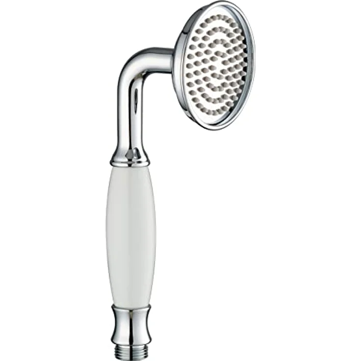 PaulGurkes Nostalgie Handbrause Retro Duschkopf Antik Brausekopf Messing Keramik – Bild 1