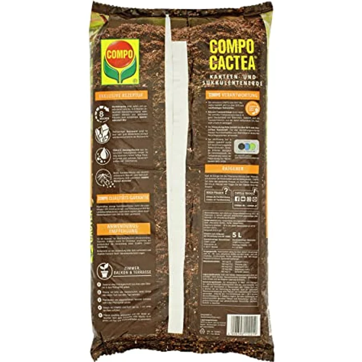 COMPO Cactea Kakteen- und Sukkulentenerde 5 Liter – Bild 6