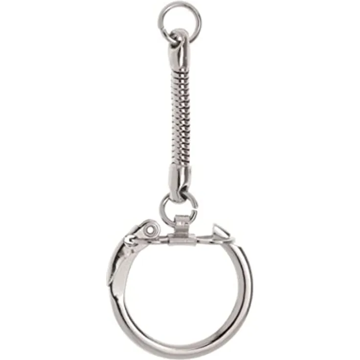 GLOREX 6 1835 014 Schlüsselanhänger, Metall, silber, 25 mm