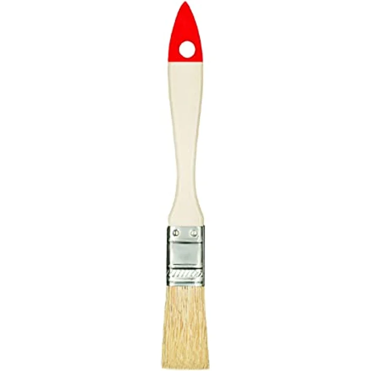 M7 3er-Set Flachpinsel 3/4 "1,5" 1 "Serie 01 für Renovierungsanstricharbeiten mit Farben und Lacken Gleichmäßige Deckkraft Naturborsten Rot – Bild 4