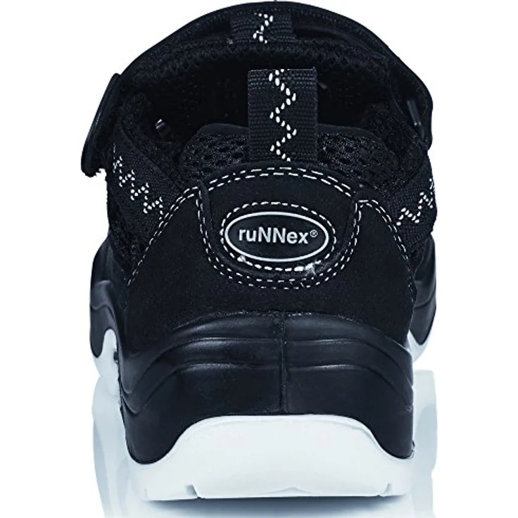BIG RUNNEX® S1-ESD-Sicherheitsklettsandalen TeamStar, Alu-Protection, ESD, schwarz/silber – Bild 6