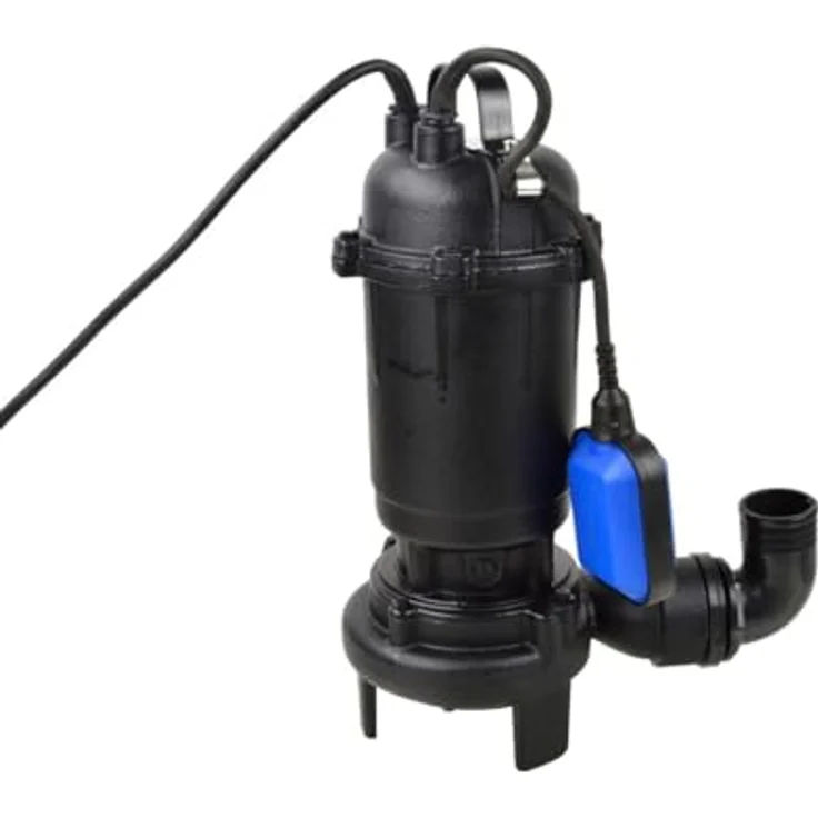 Geko Zerkleinerungspumpe WQD 750W mit Schneidmessern, robustes Gehäuse aus Gusseisen, für sauberes und schmutziges Wasser – Bild 2