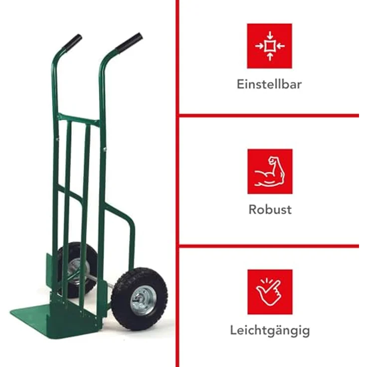Toolland QT110 Sackkarre Für Holz, Maximal Last 250 kg, Grün - Preisvergleich – Bild 4