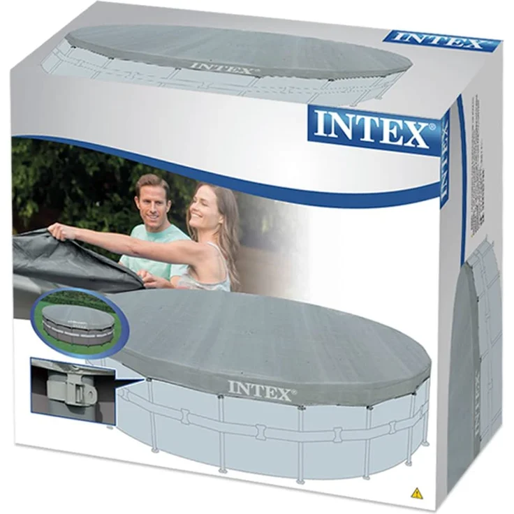 Intex 28040 Ø488 cm Poolabdeckung Abdeckplane Poolplane Frame Pool – Bild 3