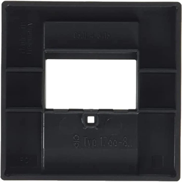 Busch-Jaeger 1766-885 Zentralscheibe Schwarz Matt, Kunststoff (lackiert), für Plattform 63-Serie, integrierte Telekommunikations- und Lautsprecheranschlüsse – Bild 2