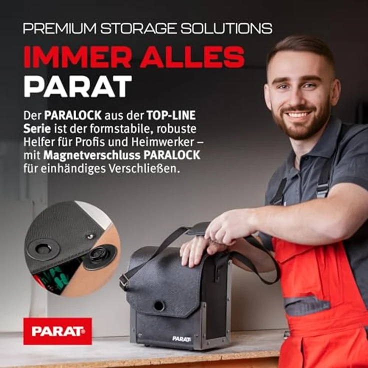 Parat Werkzeugtasche aus Rindleder 230 x 140 x 300 mm m (30200581) – Bild 3