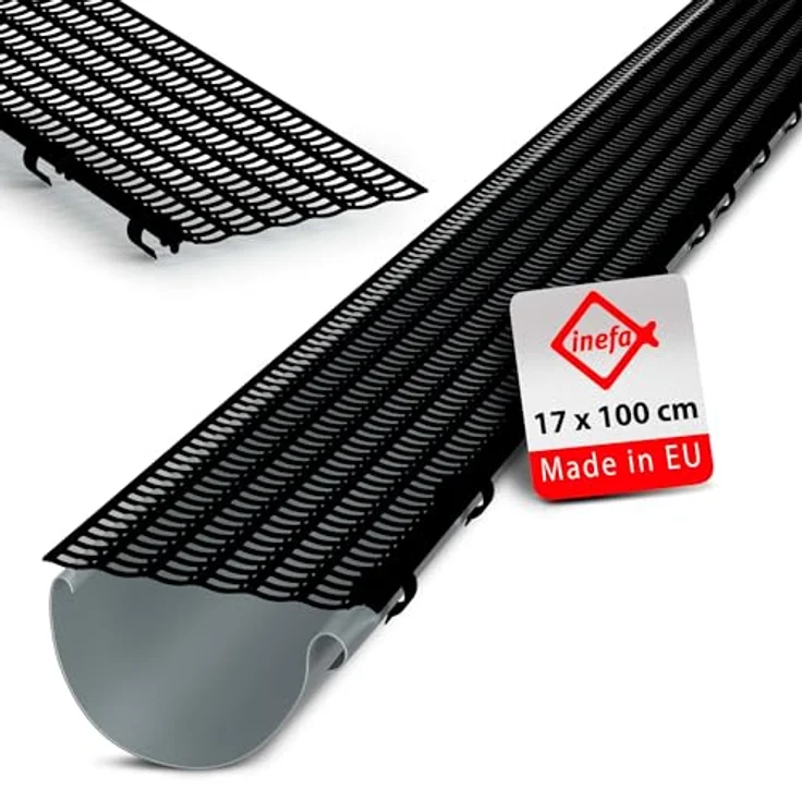 Laubfanggitter B.100-150mm L.1m schwarz PROTEKTOR VE: 30 – Bild 2