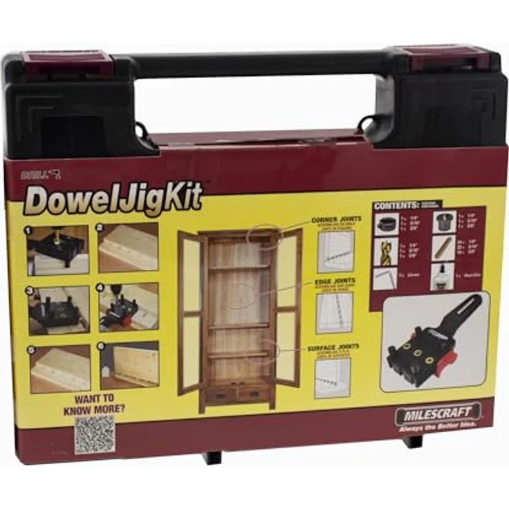 Milescraft Dowel Jig Kit Dübel Set inkl. Dübelautomat und Zubehör – Bild 5