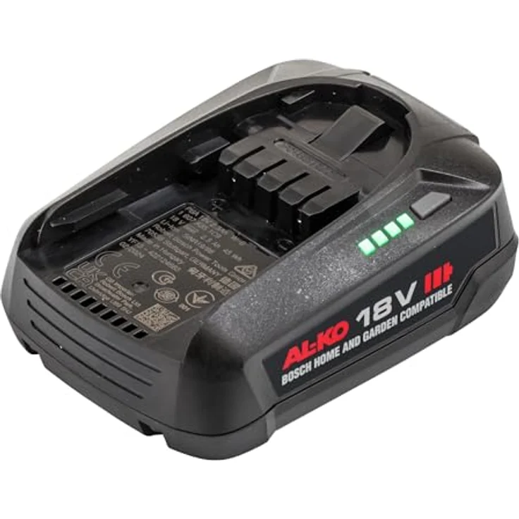 AL-KO 18 V Akku B50.5 Li (2.5 Ah), Li-Ion mit Ladestandsanzeige, kompatibel mit Bosch 18 V Home & Garden Geräten – Bild 1